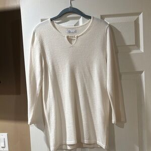 Croft & Barrow Ivory Knit Top
